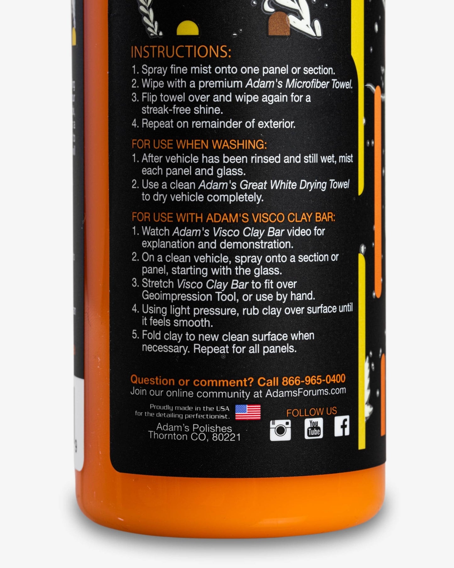 Adam's Pumpkin Spice Detail Spray Gallon With Free 16oz