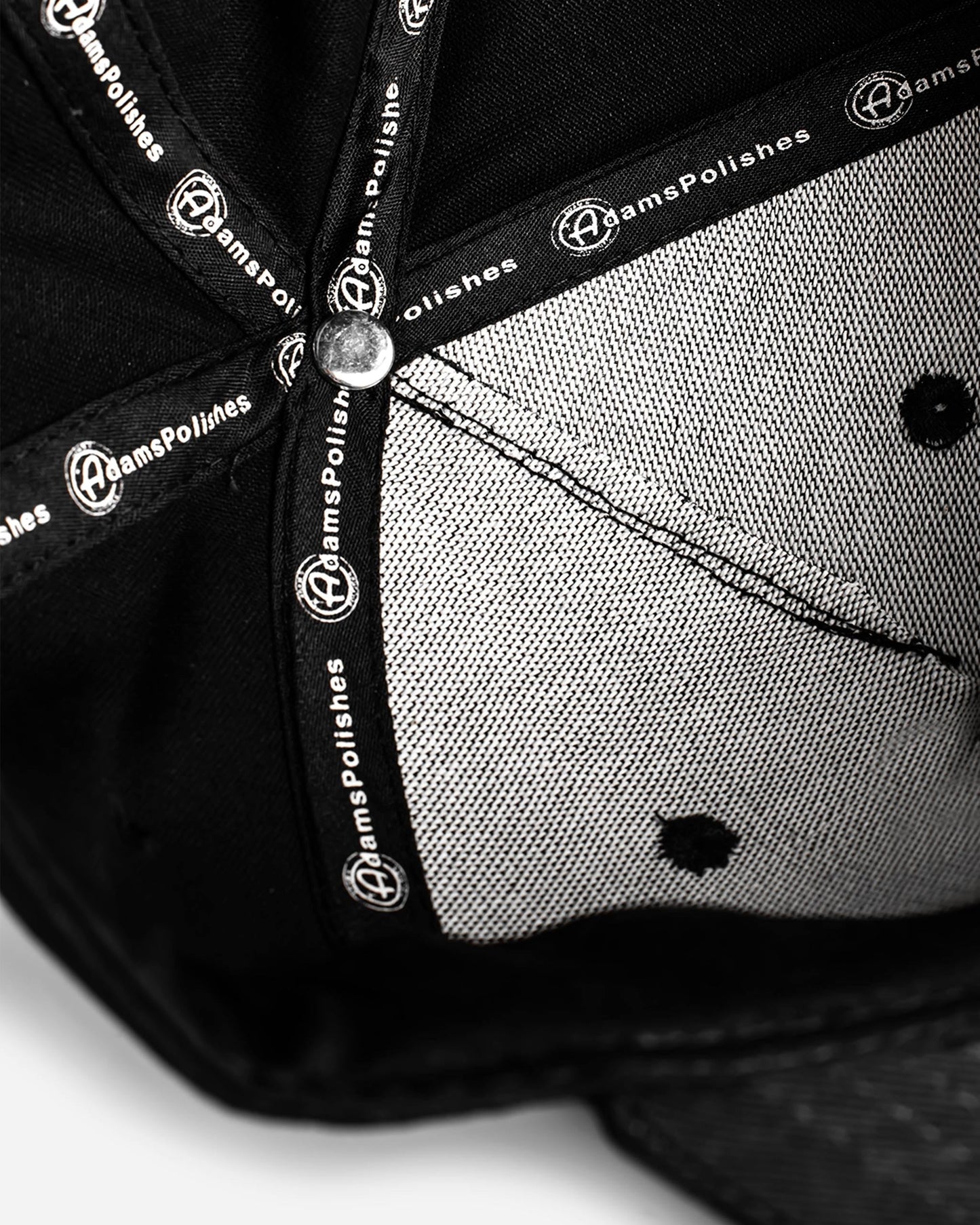 Adam's Black/Gray Snapback - Brown Patch
