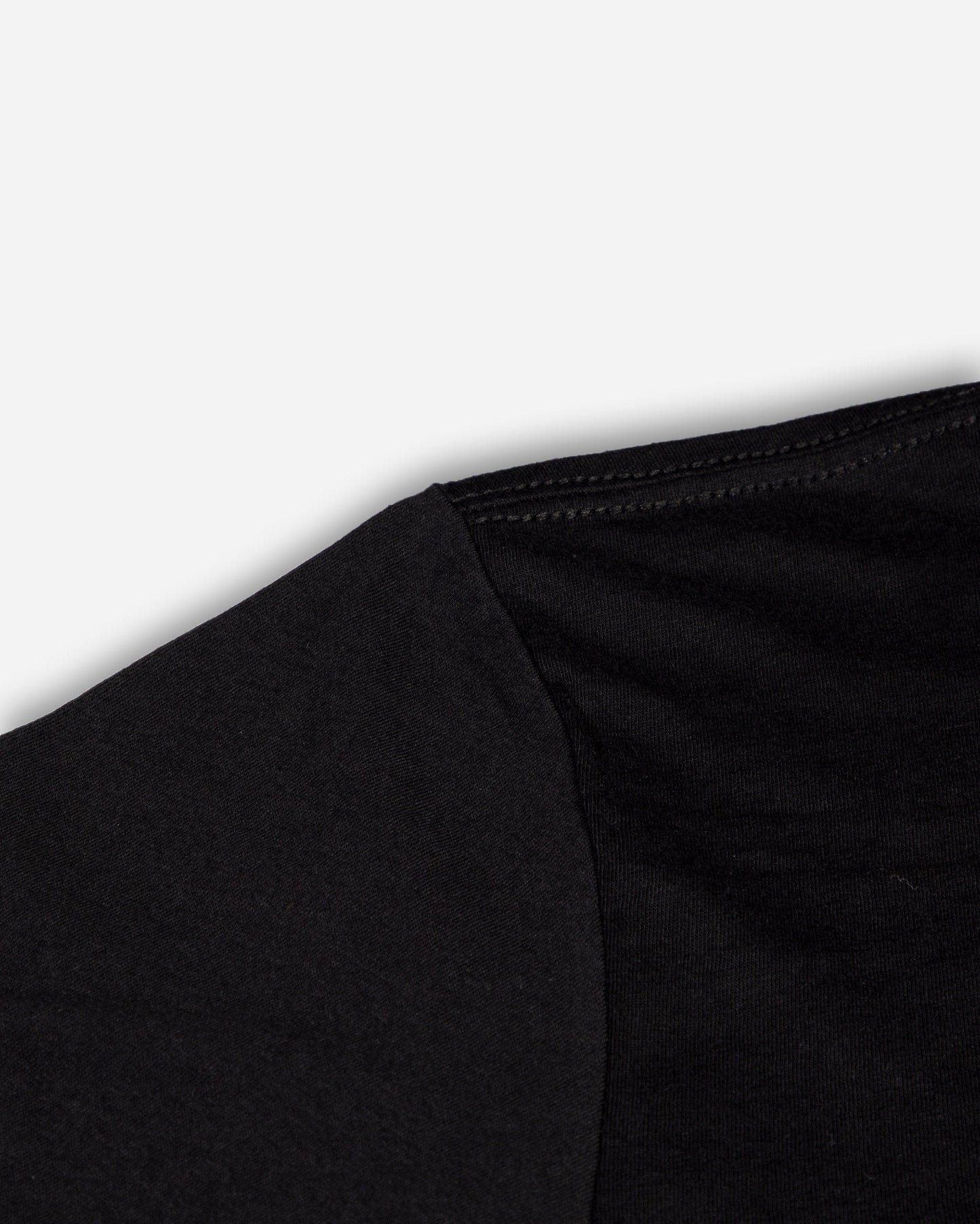 Adam's Brushed Logo Black T-Shirt - Red Logo
