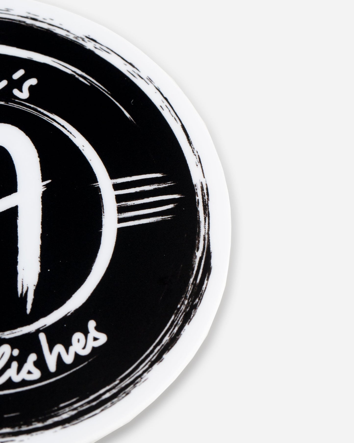 Adam's Black Brushed Logo Sticker 3"