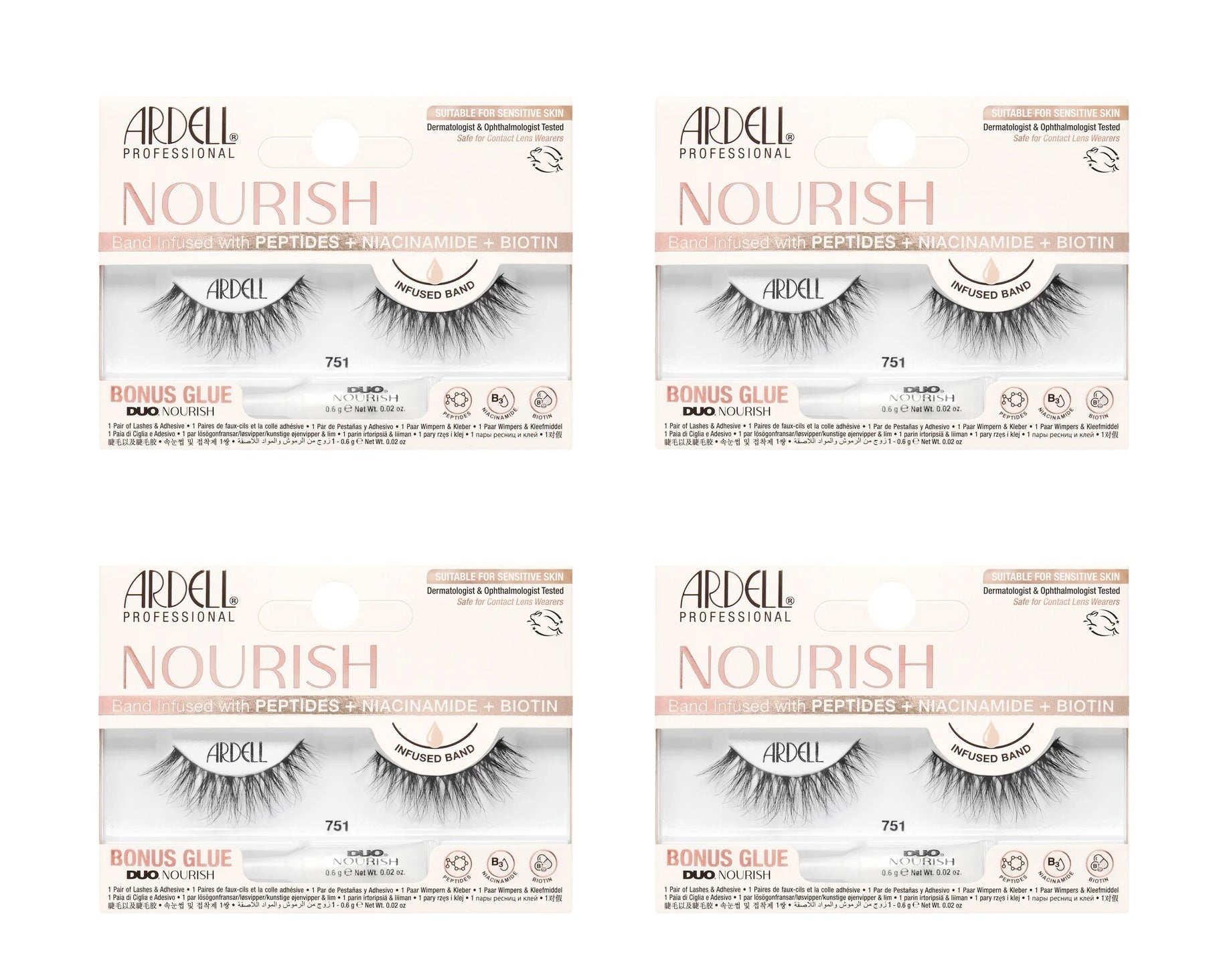Nourish Lashes 751, 4-Pack