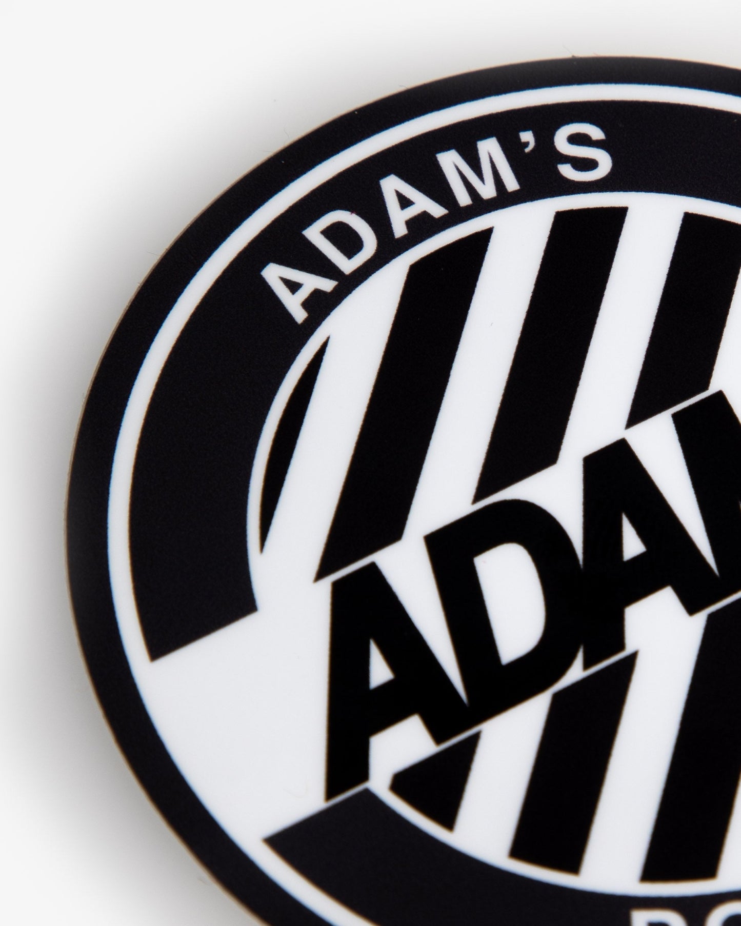 Adam's 3" Crosswalk Sticker - Black