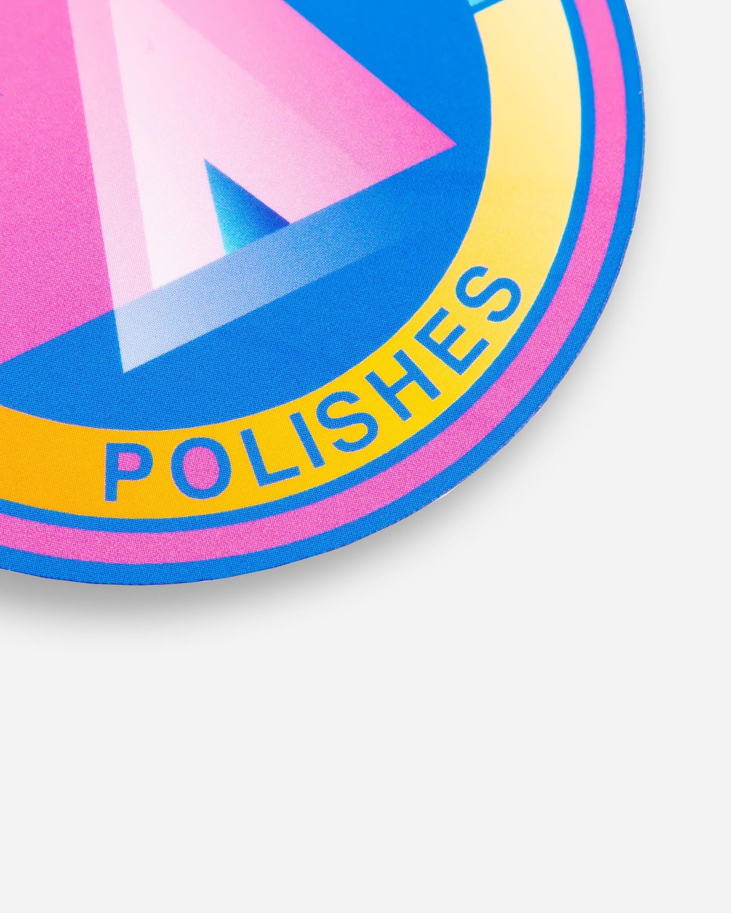 Adam's Blue Art Deco Sticker 3"