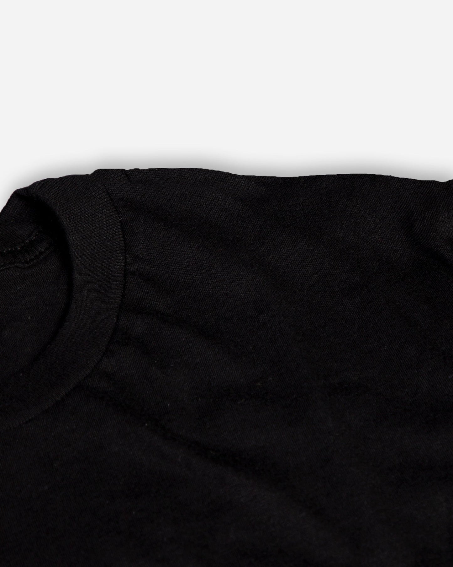 Adam's Brushed Logo Black T-Shirt - Red Logo