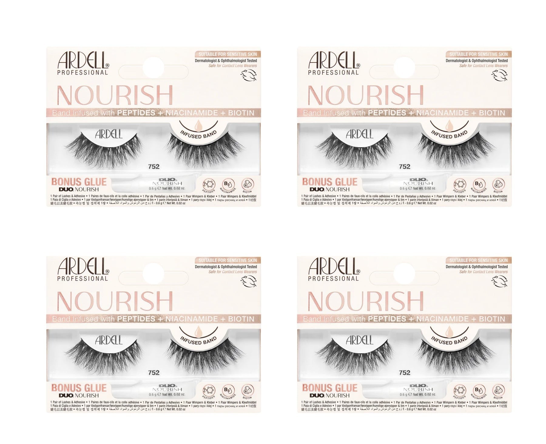 Nourish Lashes 752, 4-Pack