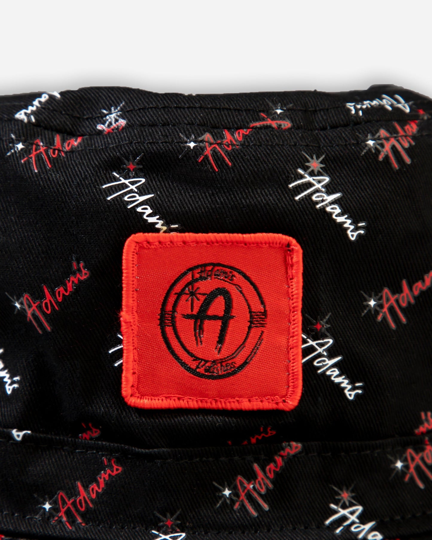 Adam's Black Repeat Bucket Hat