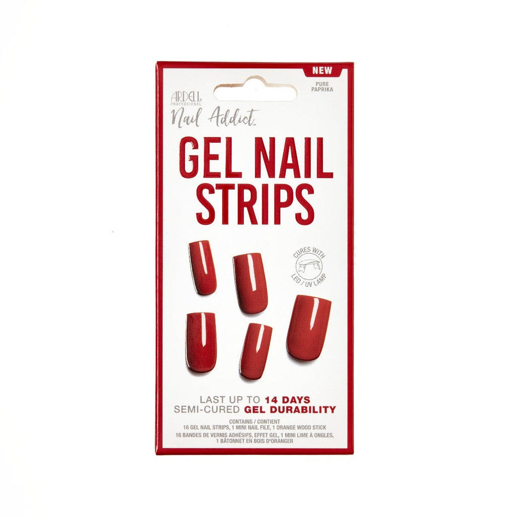 Nail Addict Gel Nail Strips - Pure Paprika