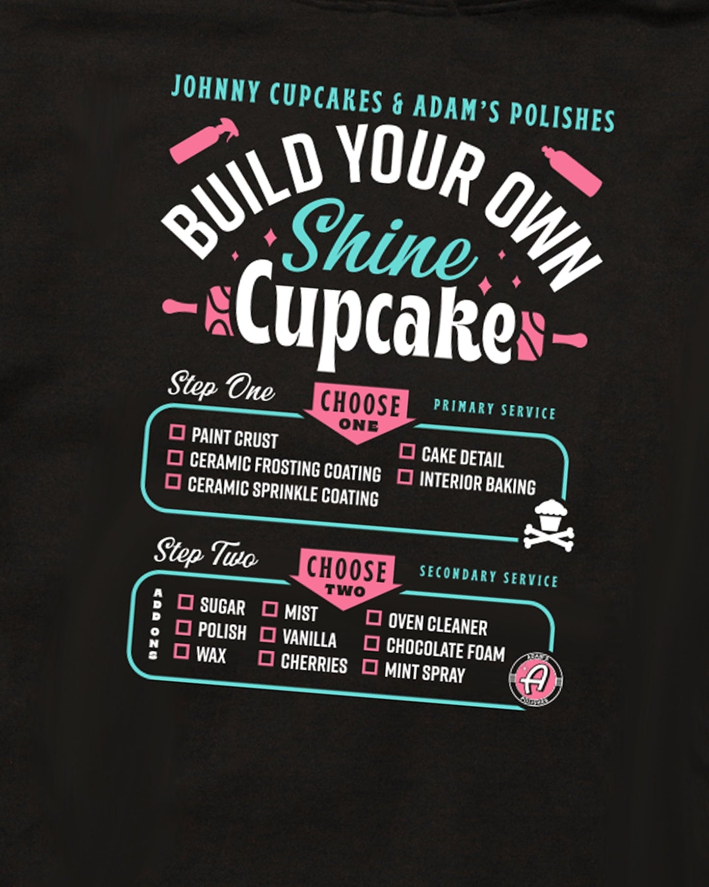Adam's Polishes x Johnny Cupcakes Black Cupcake Hoodie
