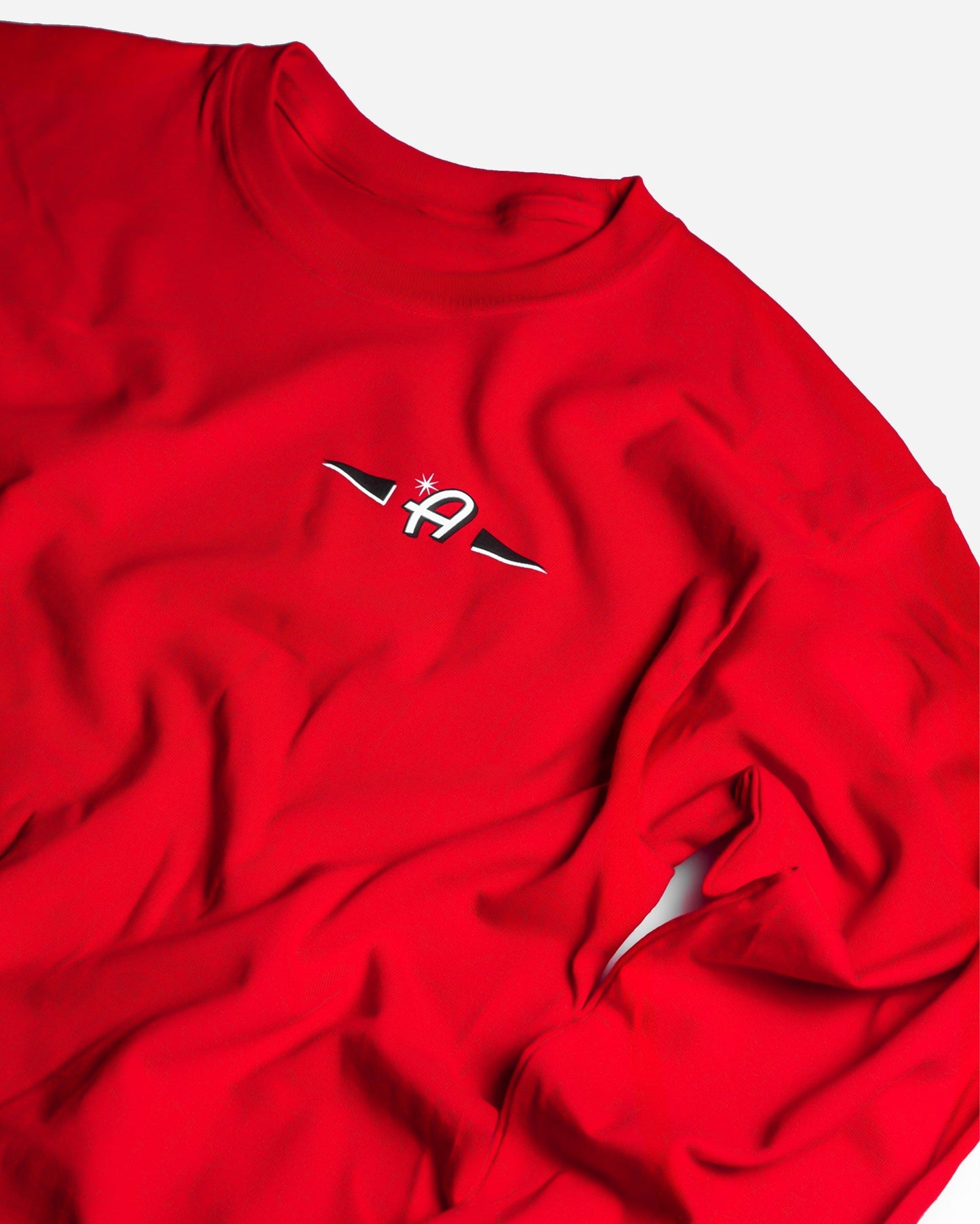 Adam's Red Long Sleeve Classic Logo T-Shirt