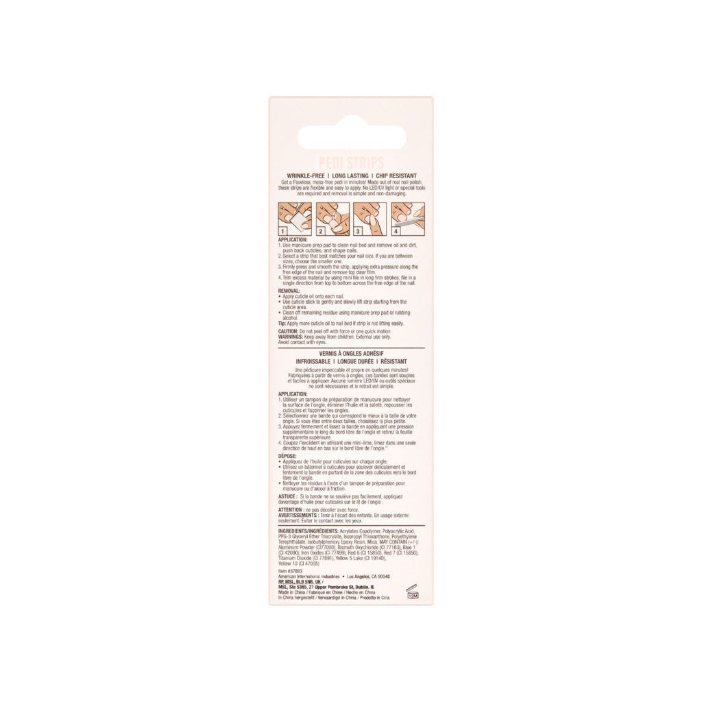 Nail Addict Pedi Strips - Kiss Me Quick