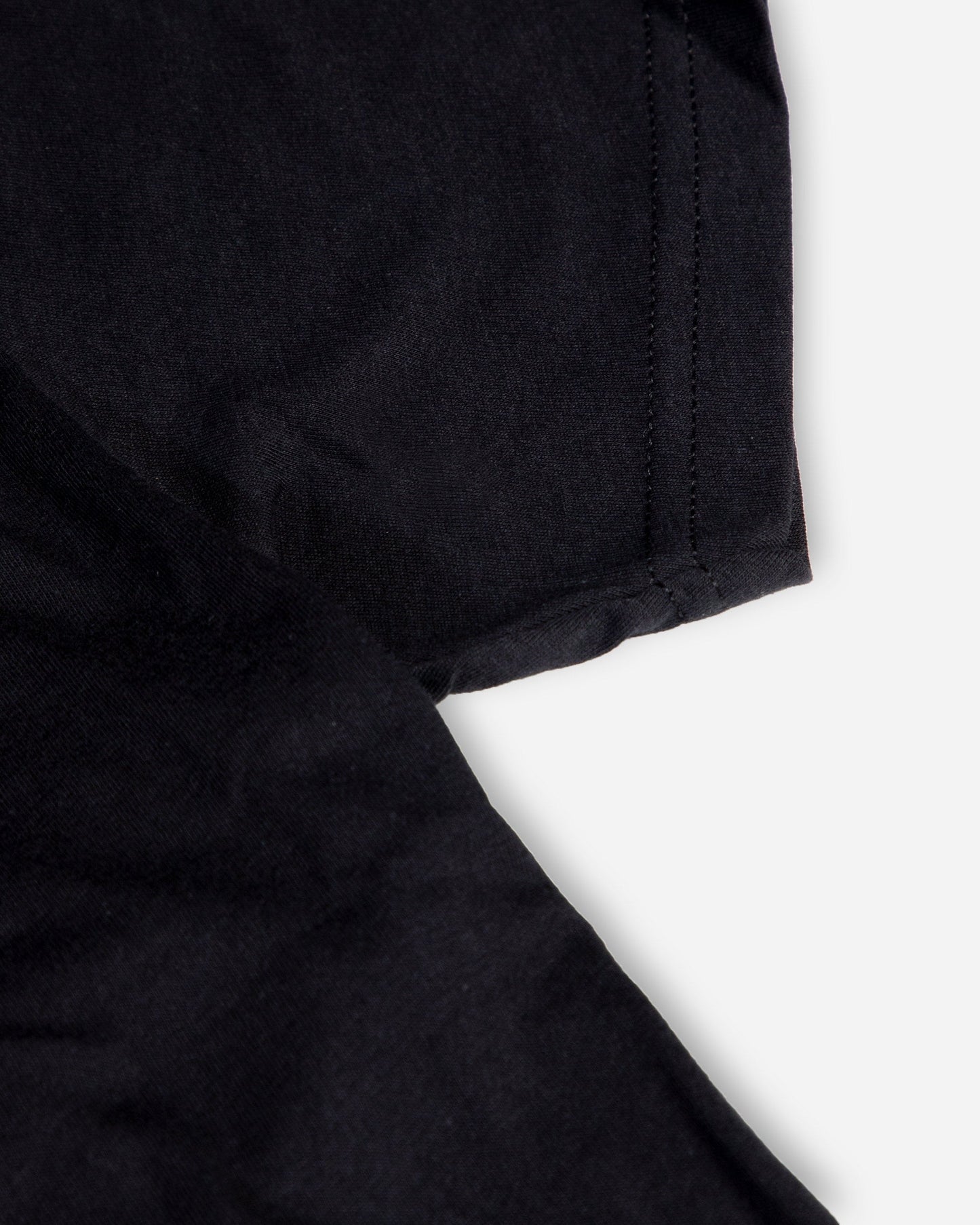 Adam's Brushed Logo Black T-Shirt - Red Logo
