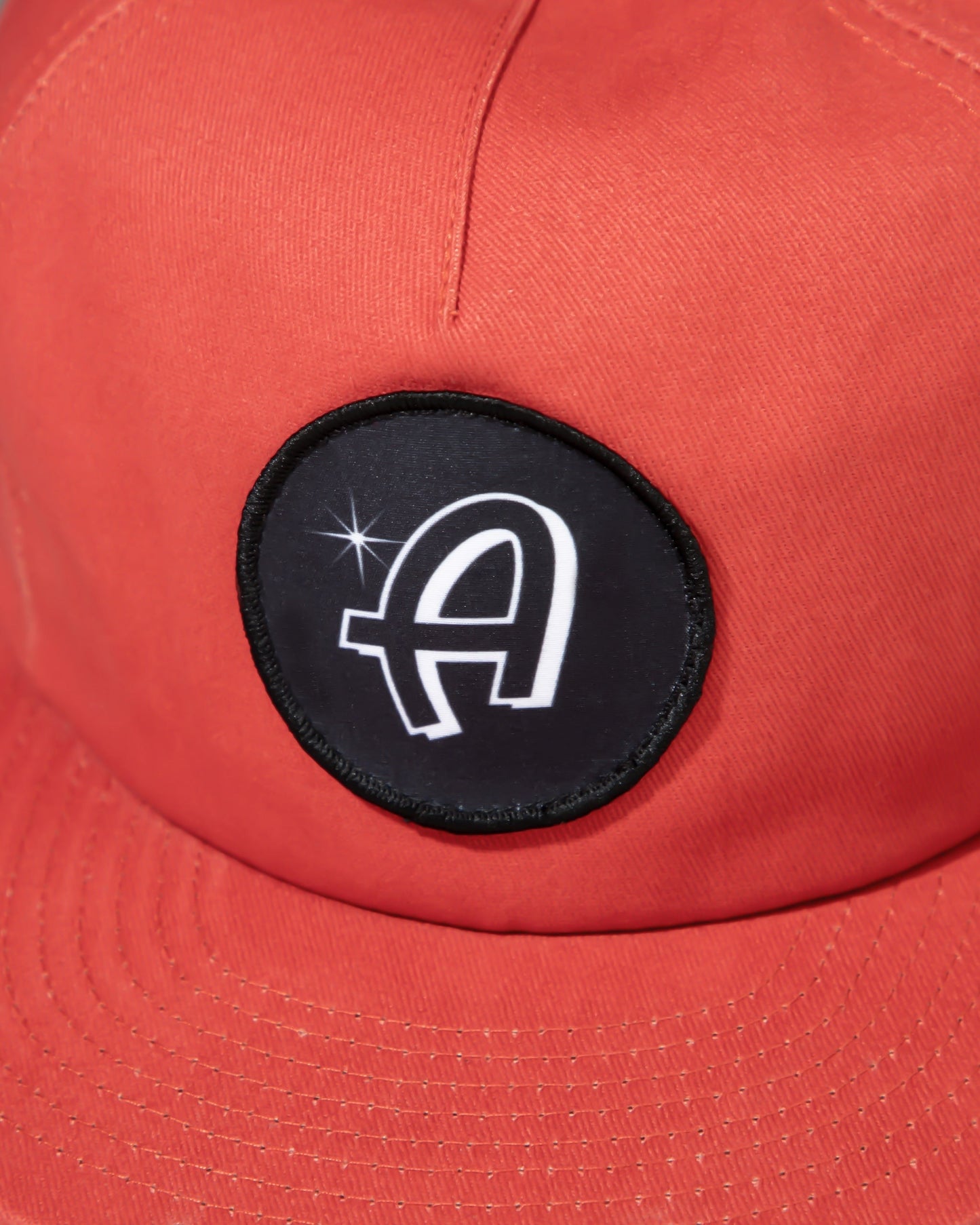 Adam's Red 5 Panel Flat Bill Hat