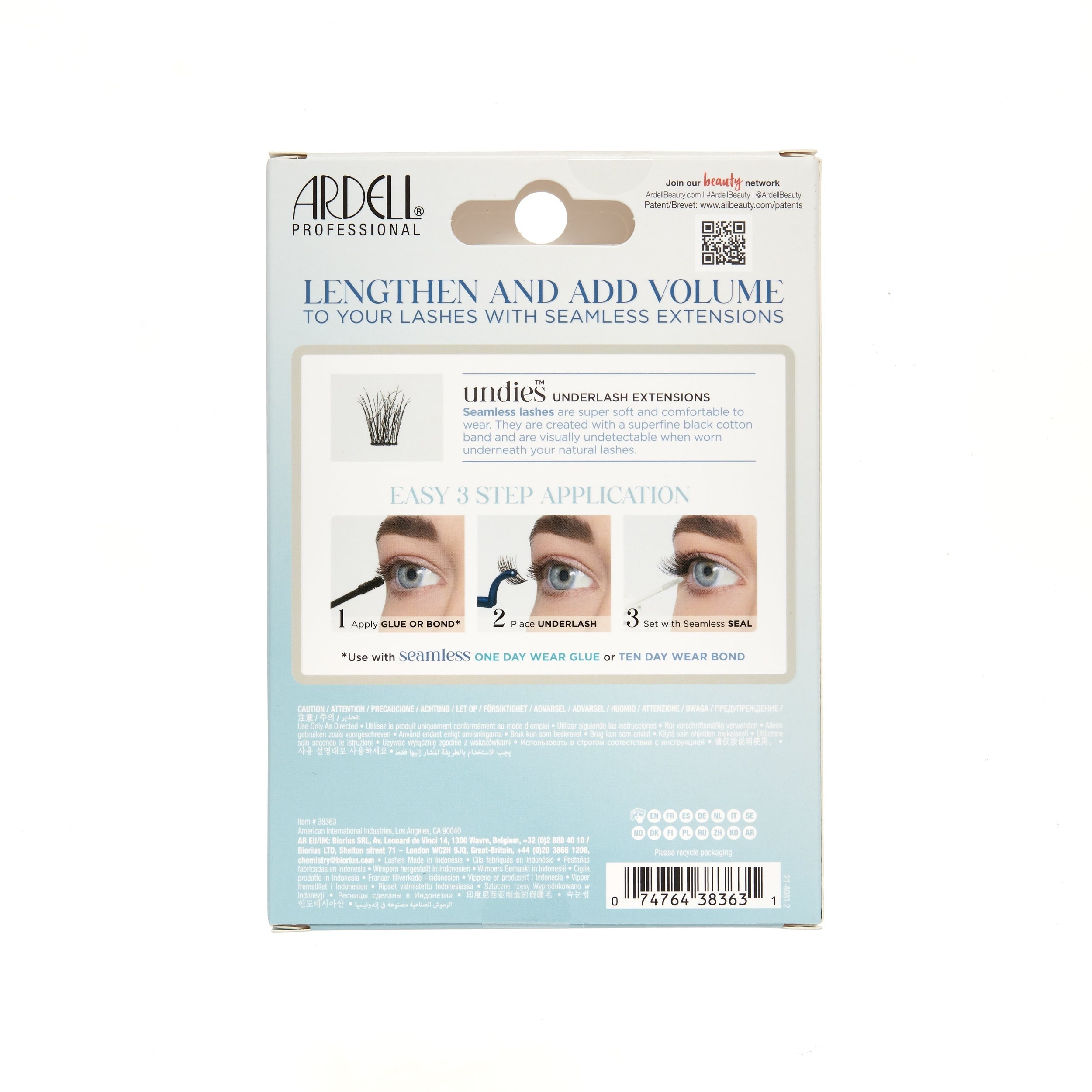 Seamless Underlash Extensions Naked, 100-Count