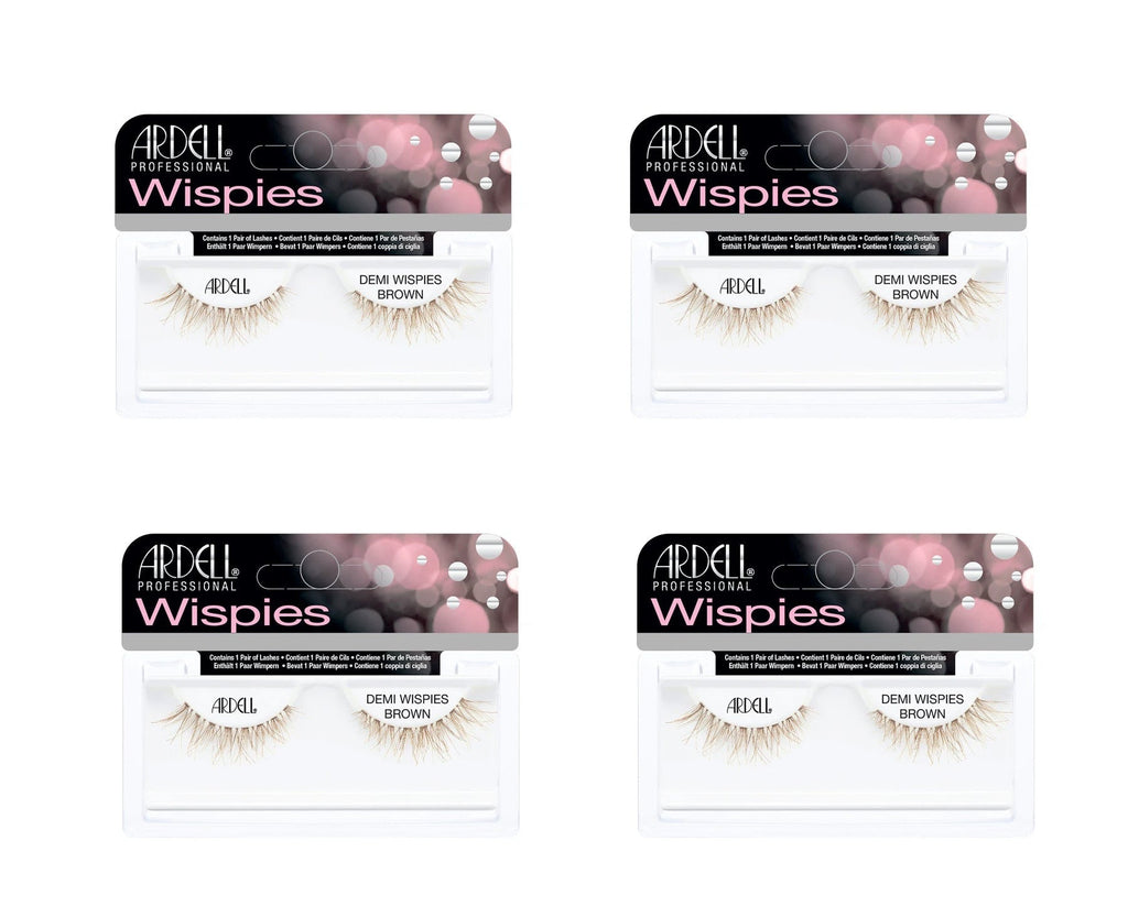 Demi Wispies - Brown, 4-Pack