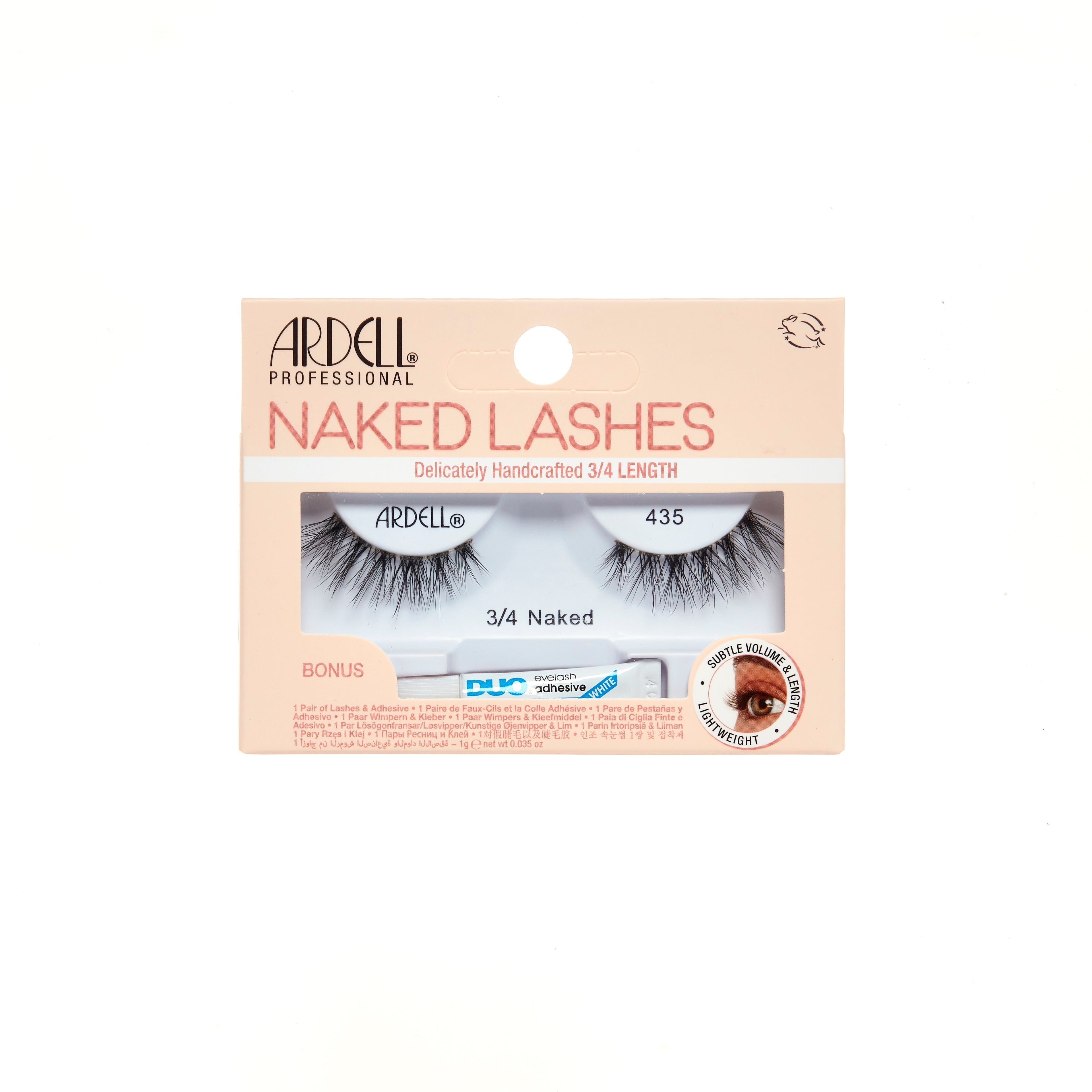 Naked Lash 3/4 Length 435 With Duo 1 Gram Glue, 2-Pack