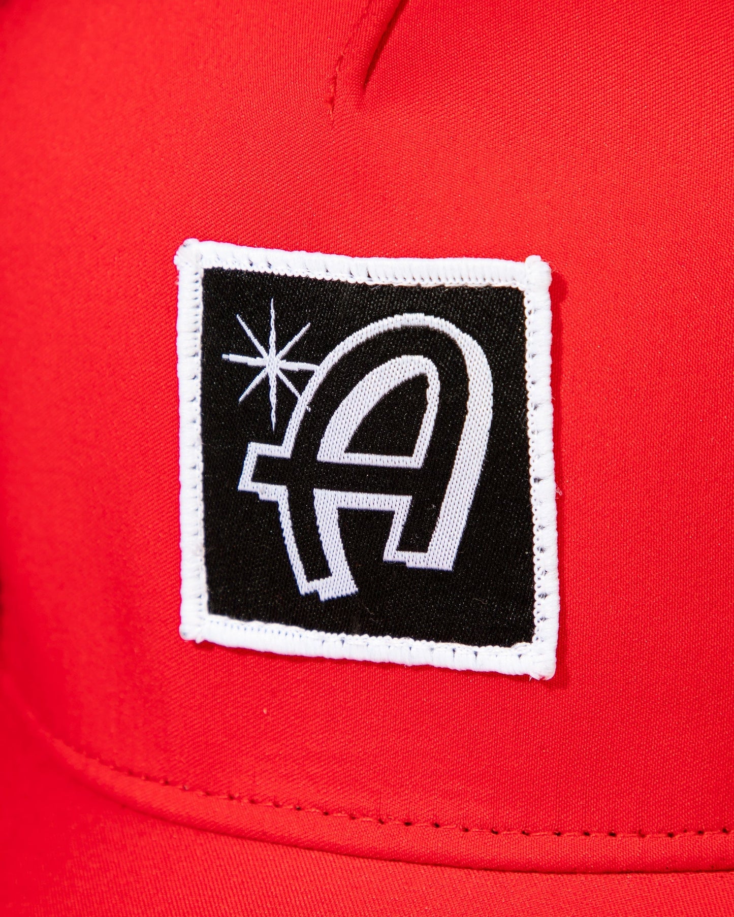Adam's Red Curved Trucker Hat