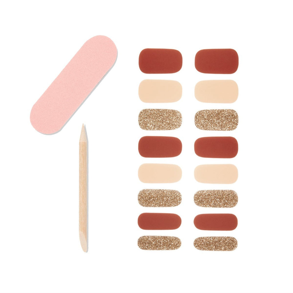 Nail Addict Gel Nail Strips - Golden Goddess