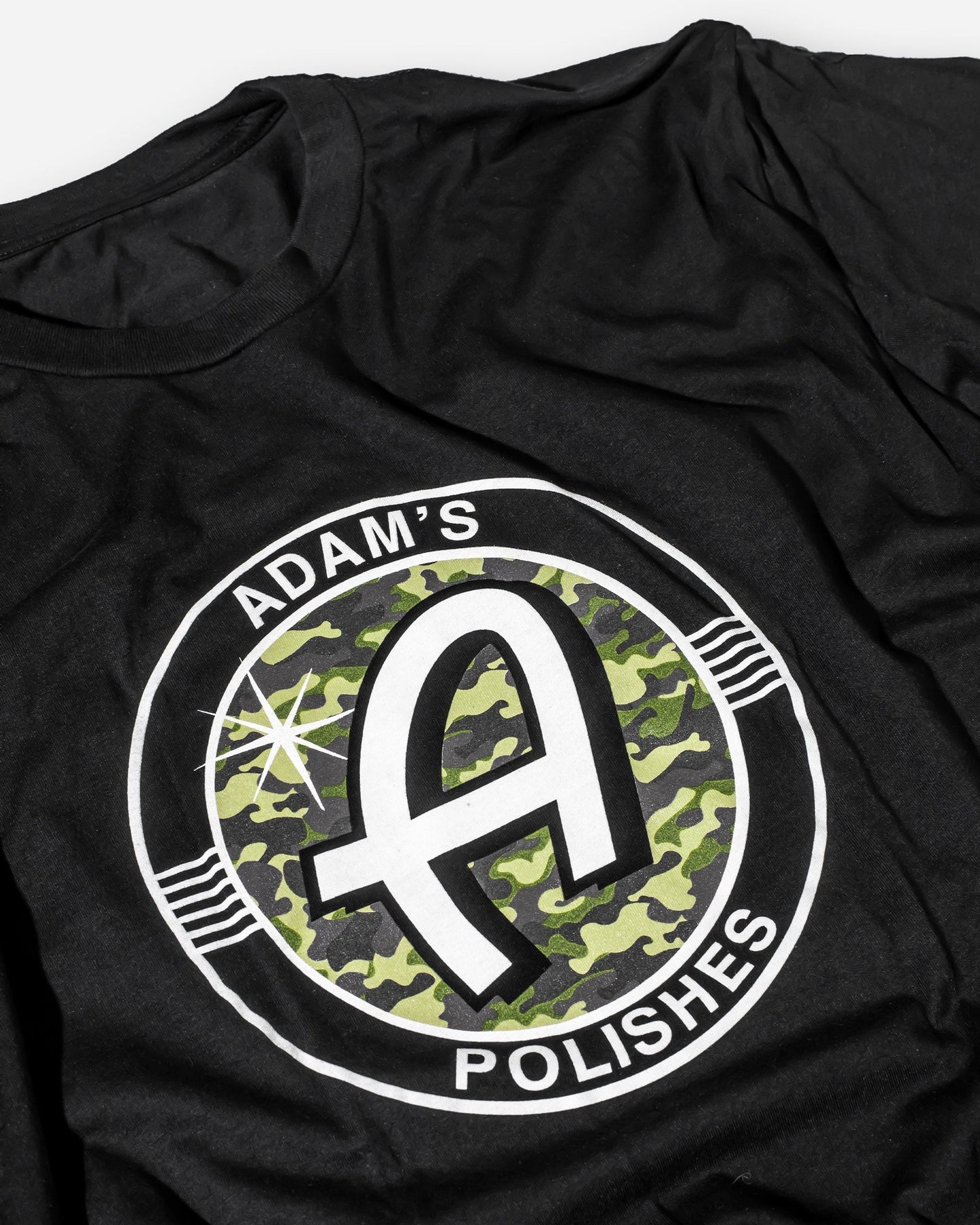 Adam's Camo Logo Black Shirt