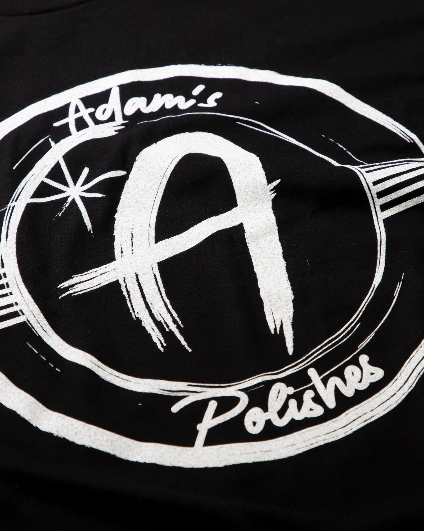 Adam's Brushed Logo Black T-Shirt