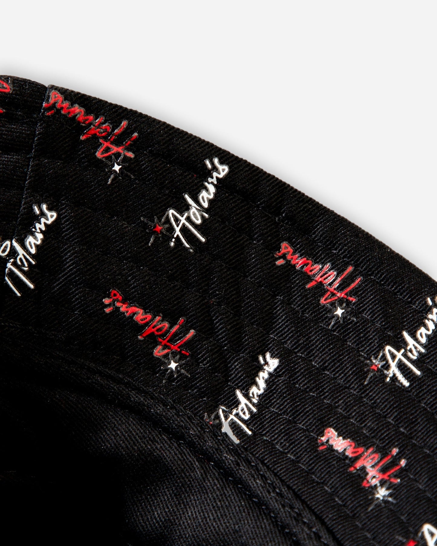 Adam's Black Repeat Bucket Hat