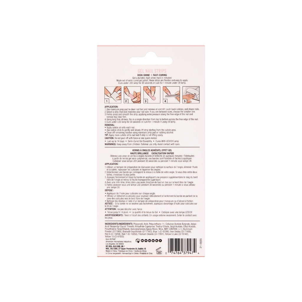 Nail Addict Gel Nail Strips - Peony Dreams
