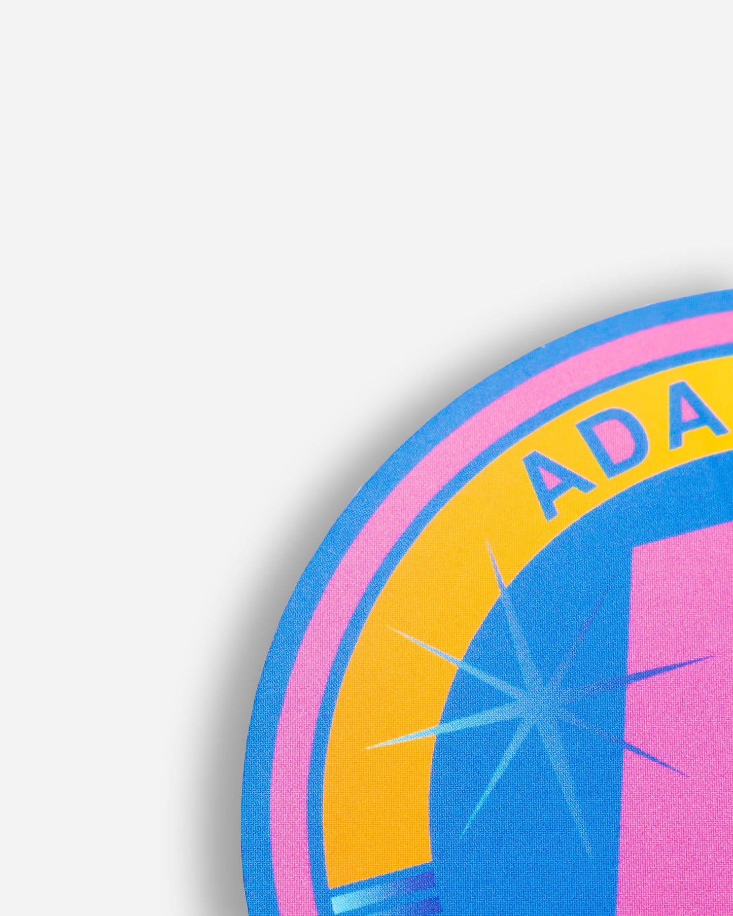 Adam's Blue Art Deco Sticker 3"
