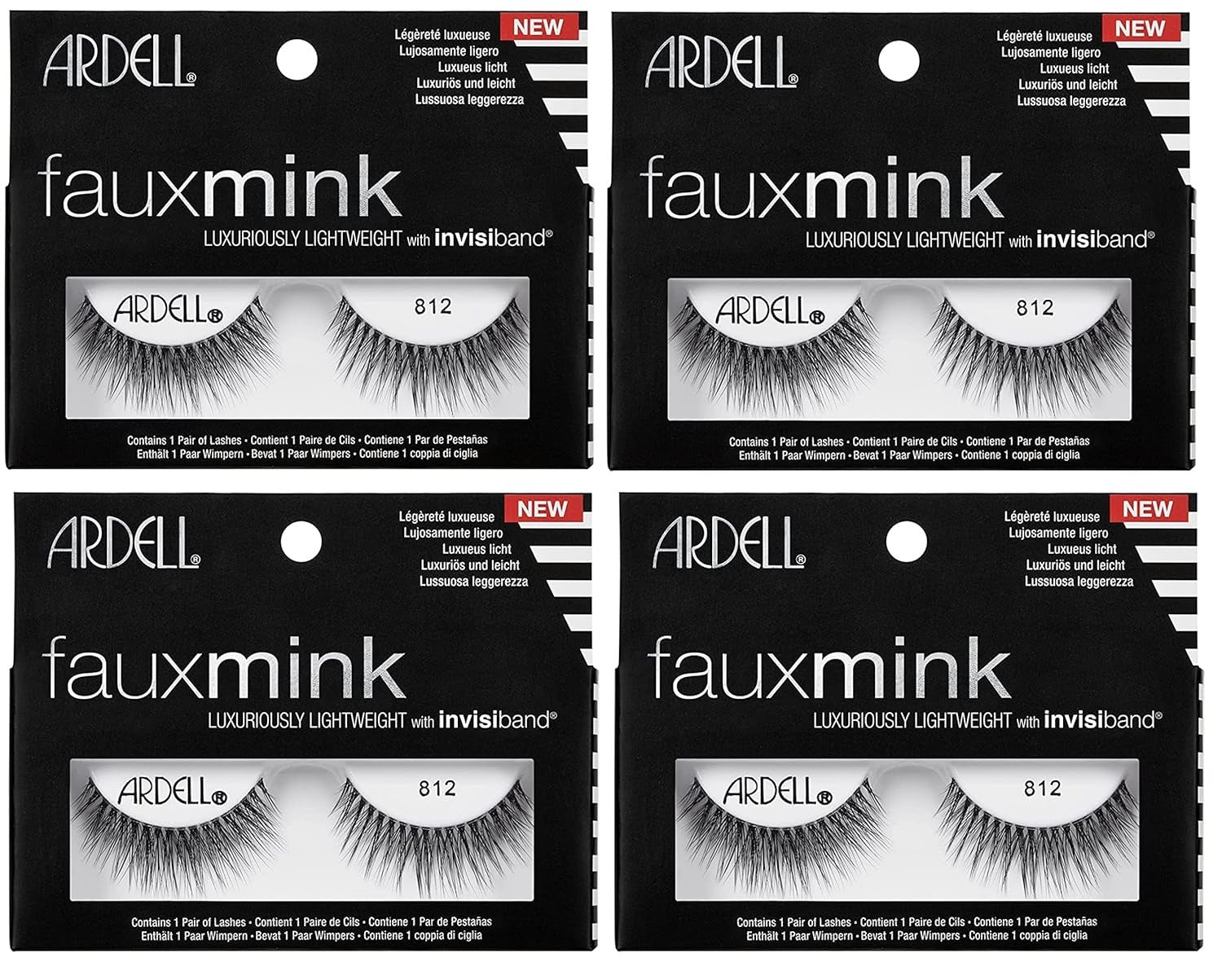 Faux Mink 812, 4-Pack