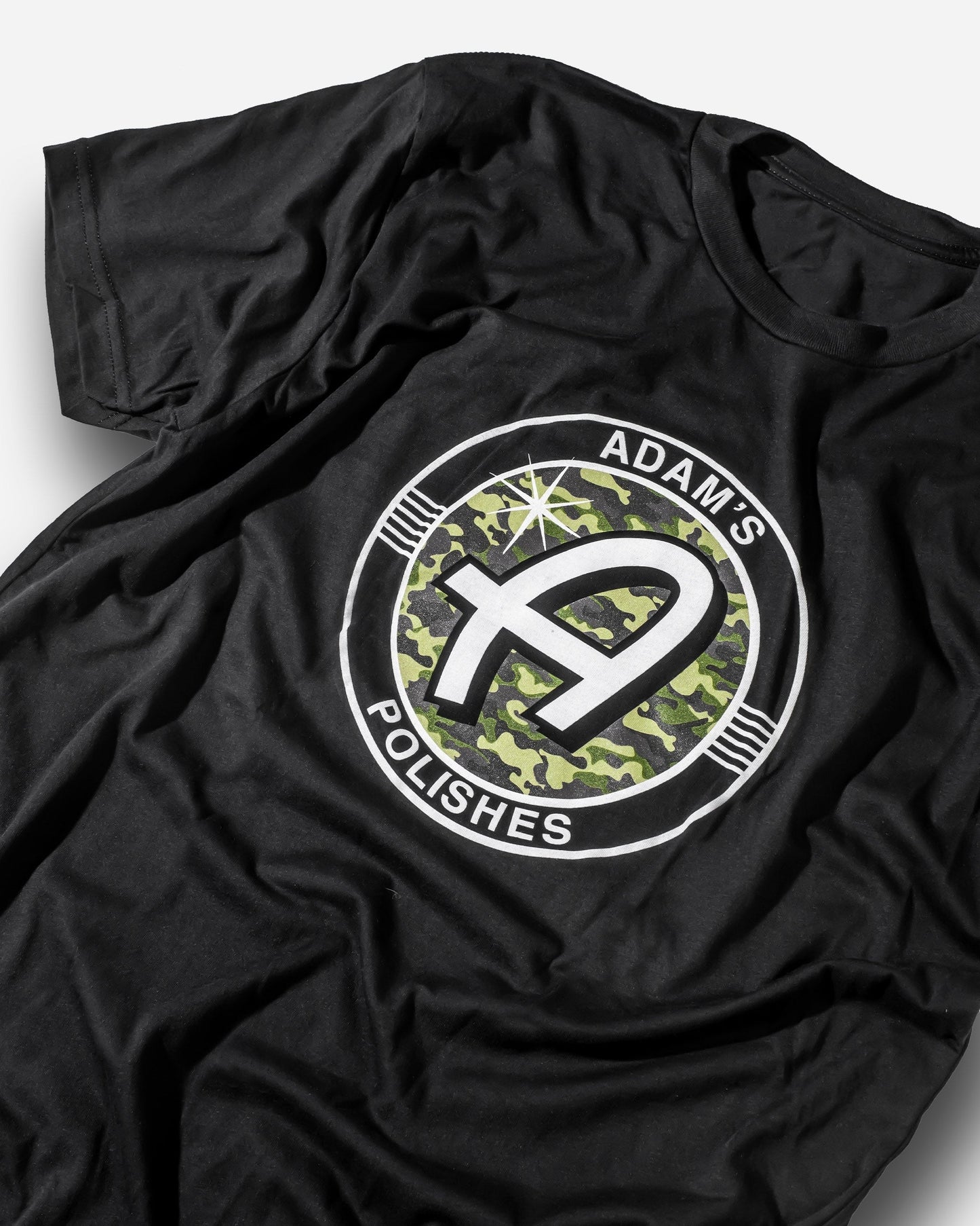 Adam's Camo Logo Black Shirt