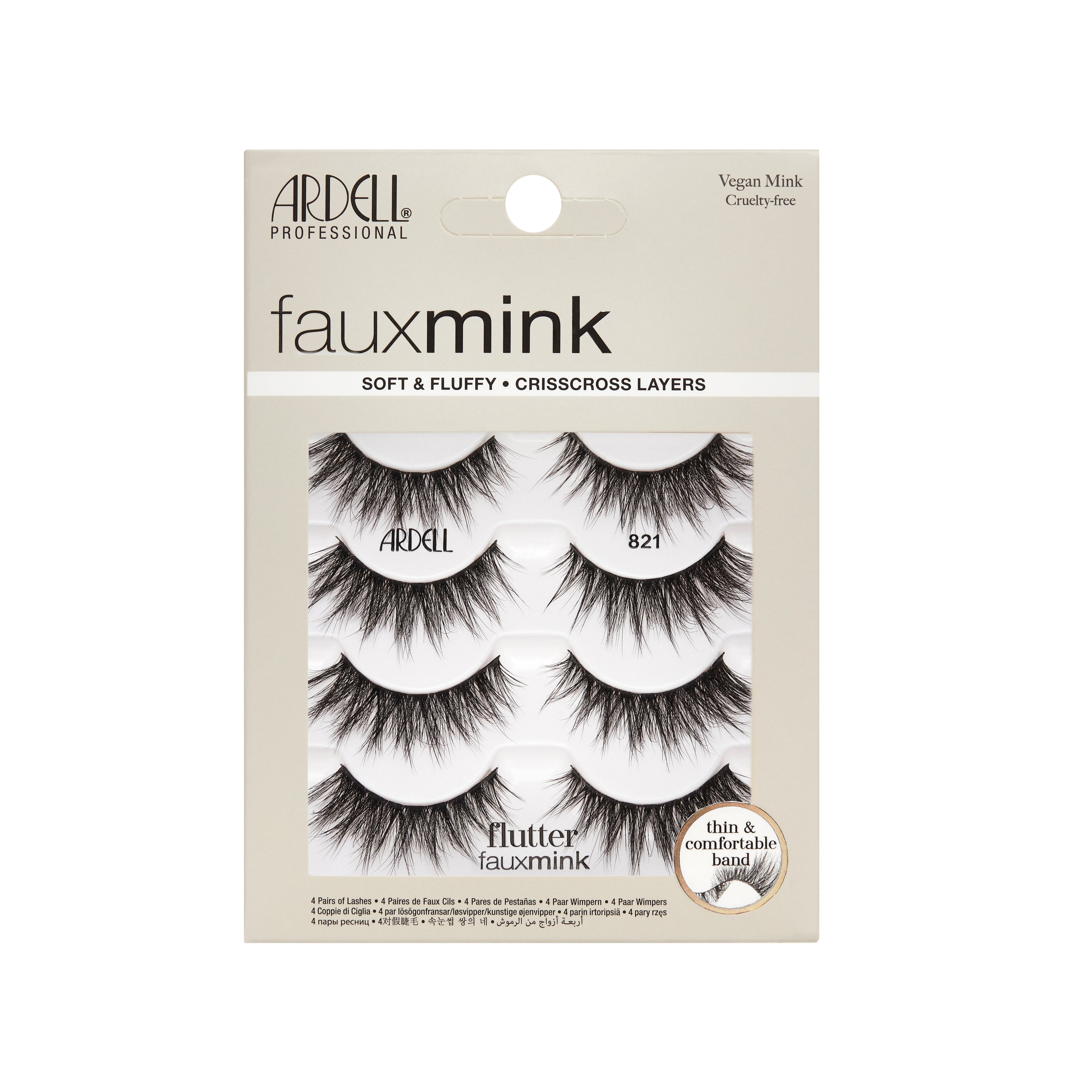 Fauxmink Flutter 821, 4-Pairs